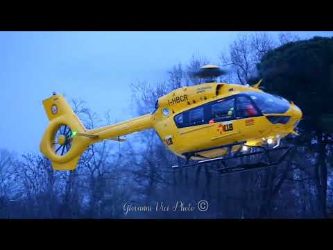 Pavullo Soccorso Airbus H145D3 taking off after a patient transfer - Avincis Italia