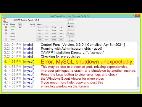 [FIXED] XAMPP Error: MySQL shutdown unexpectedly | Repair Corrupted Database