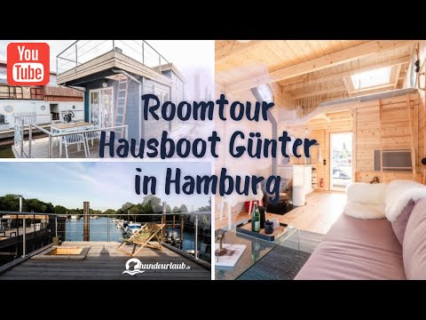 Roomtour: Dem Wasser ganz nah: Tolles Tiny-Hausboot GÜNTER mit Holzofen und Dachterrasse in Hamburg
