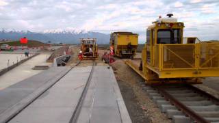 preview picture of video 'Airport TRAX Line Construction at 2400 West and North Temple'