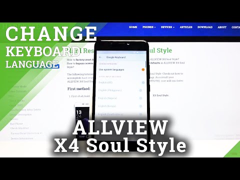 How to Change Keyboard Language in ALLVIEW X4 Soul Style - Language Settings