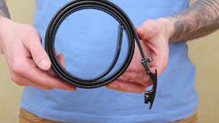 Ремінь чоловічий з затемненою пряжкою та чорною вставкою 20284 Vintage чорний