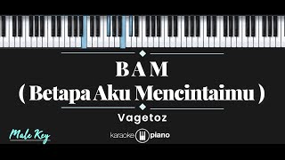 Download lagu Betapa Aku Mencintaimu - Vagetoz (KARAOKE PIANO - MALE KEY) mp3