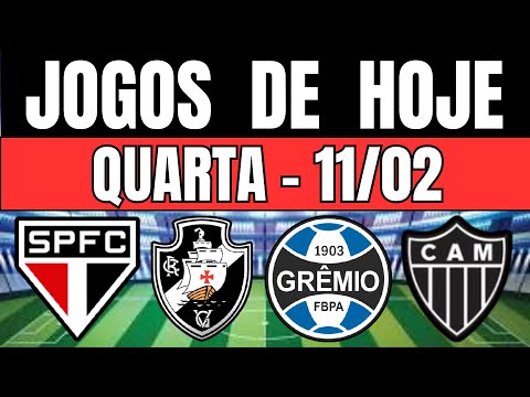 TODAY'S GAMES | BRAZILIAN CHAMPIONSHIP 2026 | WEDNESDAY 11/02/2026 | TODAY'S GAMES