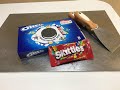 ASMR OREO SANDWICH COOKIE SKITTLES ICE CREAM ROLL