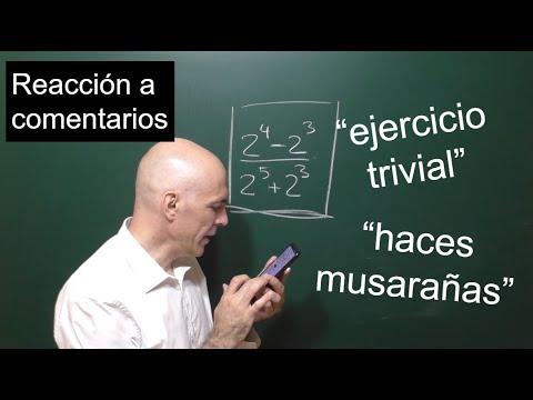 EJERCICIO DE ARITMÉTICA «TRIVIAL». Reacciono