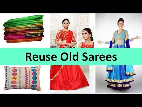 12 Smart and coolest ways to reuse/recycle old sarees @DIYPROCESSBYHEMA Video