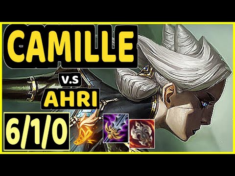 SKT T1 FAKER (CAMILLE) vs AHRI - 6/1/0 KDA MID CHALLENGER GAMEPLAY - KR