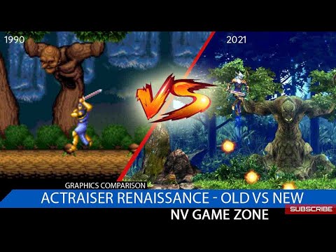 Actraiser Renaissance Old vs New | Graphics Comparison Actraiser Renaissance 1990 & 2021 comparison