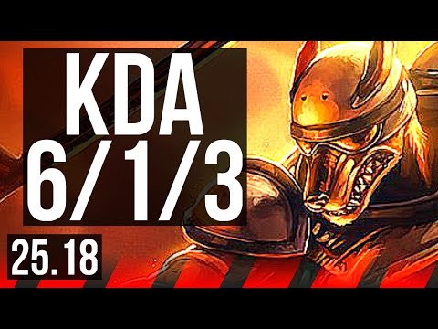 NASUS vs RIVEN (TOP) | 6/1/3, 1500+ games | NA Master | 25.18