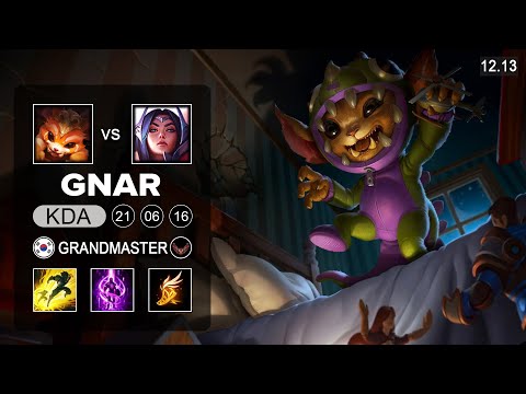 Gnar vs Irelia Top - KR Grandmaster - Patch 12.13 Season 12
