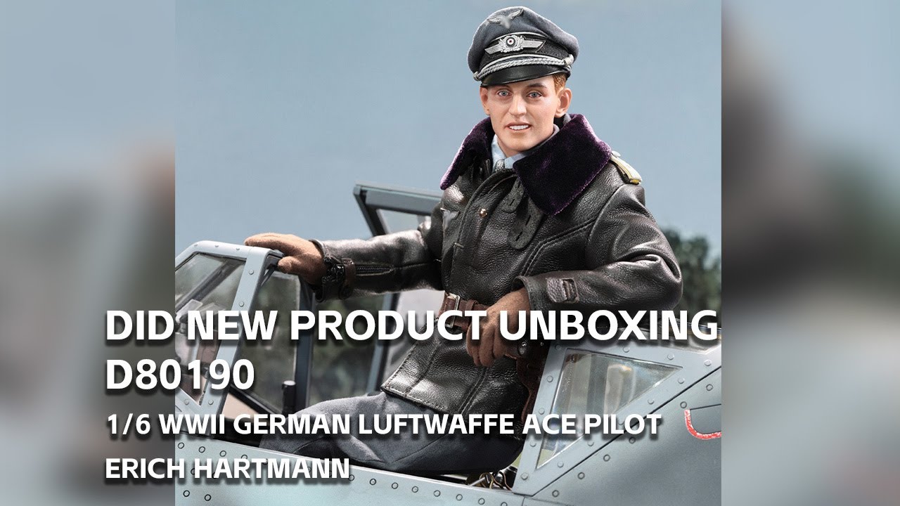 Unboxing video of D80190 1/6 WWII German Luftwaffe Ace Pilot - Erich Hartmann