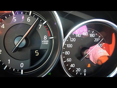 Tachovideo Mazda MX-5 RF SKYACTIV-G 2.0 MT 0-100 kmh kph 0-60 mph Beschleunigung Acceleration
