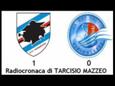 Sampdoria-Albinoleffe 1-0 di Tarcisio Mazzeo (11/2/2012) Radiocronaca da Radio 1 RAI