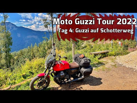 Moto Guzzi Tour 2022 - Tag 4 - GUZZI auf SCHOTTERPISTE  [4K/Deutsch/German]