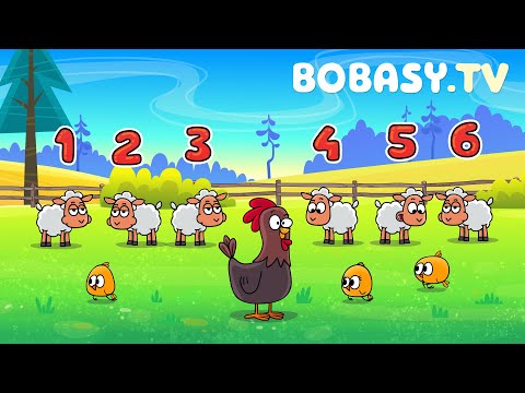 6 i Cześć - Piosenka edukacyjna dla dzieci po polsku - nauka liczenia - Bobasy TV - N