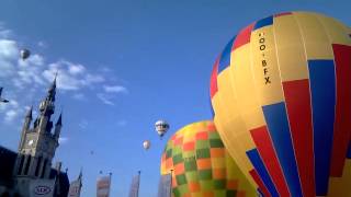 preview picture of video 'Luchtballonnen, Vredefeesten, Sint-Niklaas 2011'