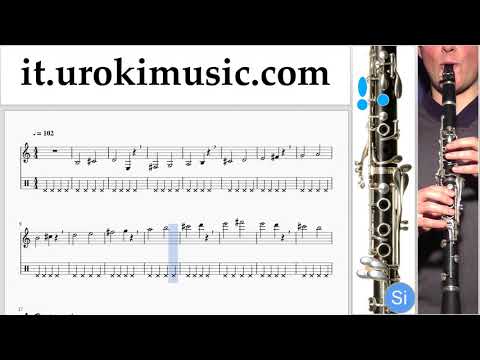 Corso di Clarinetto Clean Bandit - Rockabye ft Sean Paul Anne-Marie Tablature Tab Parte#1 Esercita