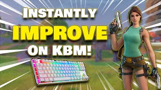 How to INSTANTLY improve Keyboard & Mouse MECHANICS in Fortnite (Editing Tutorial + Secret Trick!)