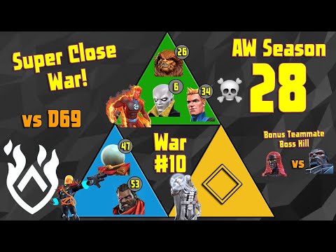 AW Season 28 War #10 vs D69  - Super Close War - Nail Biter