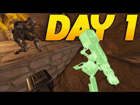 SOLO Claiming The Most Hidden Base Location Day 1 - ARK PVP