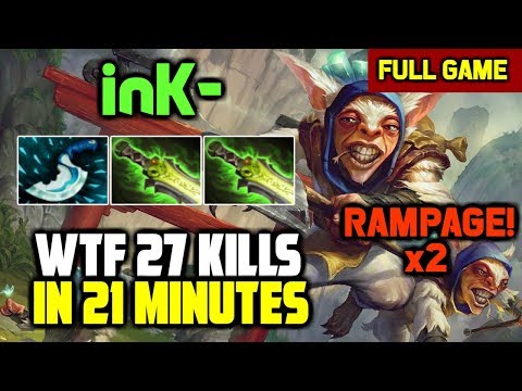 WTF Micro GOD - 1v5 EASY MICRO JUKE AND RAMPAGE - inK- Meepo full gameplay