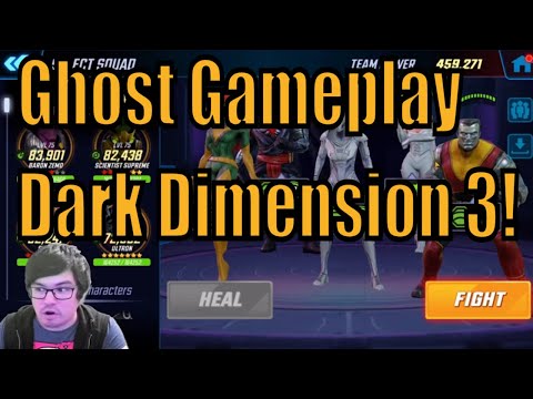 Dark Dimension 3 Node 7 / Global 3 Ghost Gameplay! Marvel Strike Force
