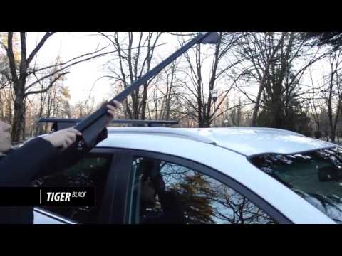 Menabo TIGER Juodas stogo skersniai MITSUBISHI Eclipse Cross 2018-> video