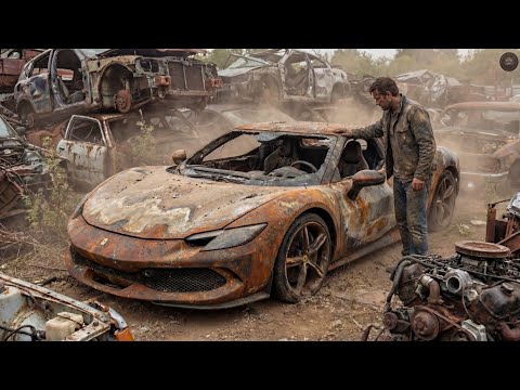 Burnt Ferrari 296 Restoration – Turning a Total Loss Into a Brand New Supercar