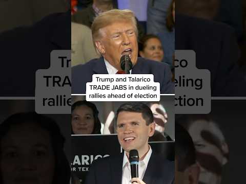 Trump and Talarico TRADE JABS in dueling rallies ahead of election