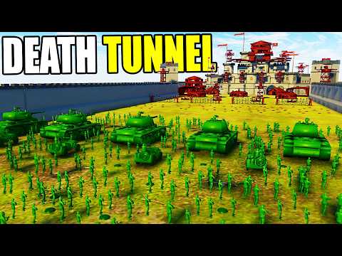 Can Army Men Hold DEATH TUNNEL Fortress vs Full-Scale Invasion?! - Attack on Toys