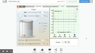Calorimetry Lab Gizmo : ExploreLearning