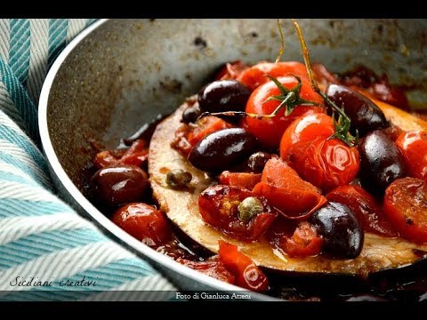 Siciliani Creativi - Pesce spada alla eoliana - Swordfish sicilian style