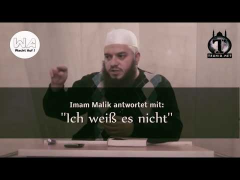 ''Imam Malik weiß es nicht!'' - Shaykh Rexhep Memishi