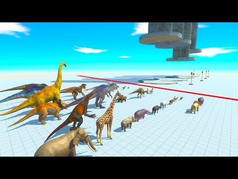 All Dinosaurs & Wild Animals vs GIANT Hydraulic Press! | ARBS Hardcore Level