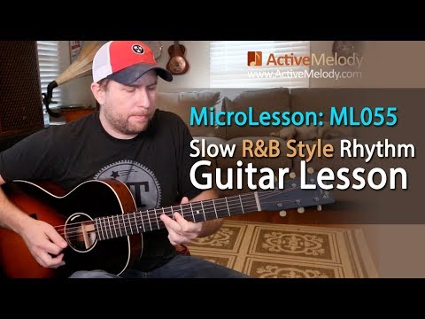 A short, sweet minor key rhythm on guitar - Laid back, R&B style - Minor Key Guitar Lesson - ML055