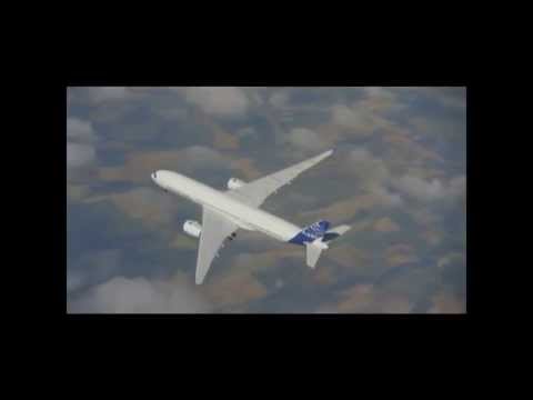 Airbus A350-900 in flight [First Flight]