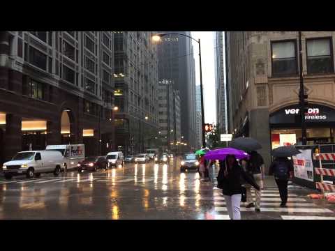 Creepy Tornado Sirens Going Off in Downtown Chicago 06-15-2015