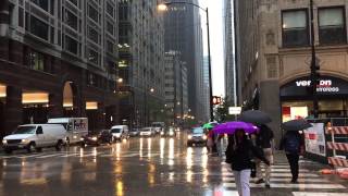 Creepy Tornado Sirens Going Off in Downtown Chicago 06-15-2015