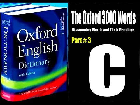 The Oxford 3000 Words |Part# 3|word "C"| English Words List | Learn English Words|