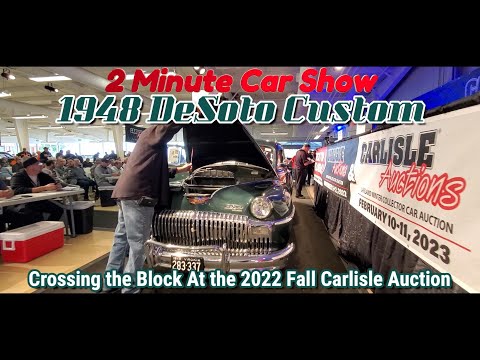 Thumbnail for 1948 DeSoto Custom Crosses the Block 2022 Fall Carlisle Auction 2 Minute Car Show by Car