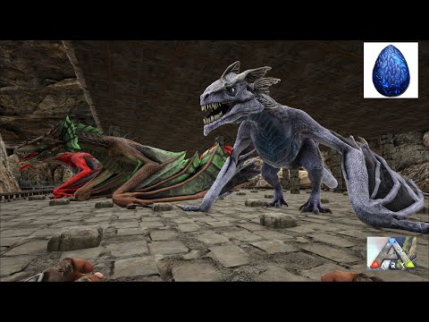 Stealing Lightning Wyvern eggs on Ragnarok Ark