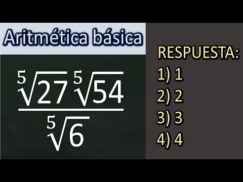 Aritmética básica. Valor de la expresión