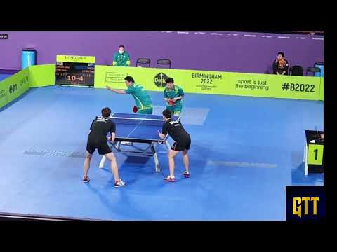 Choong Javen / Karen Lyne (MAS) VS Yan Xin / Jian Fang (AUS) | Table Tennis Mixed Doubles R64 | CWG