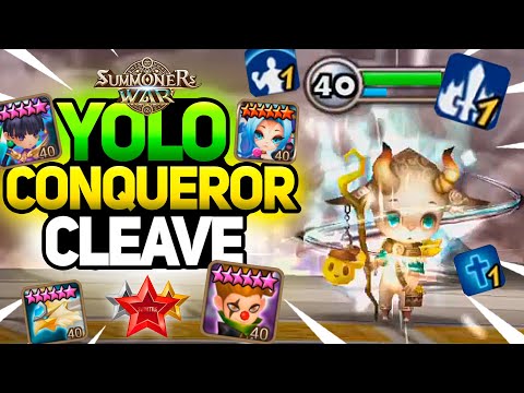 Conqueror Cleave with Dova and Teon in Summoners War