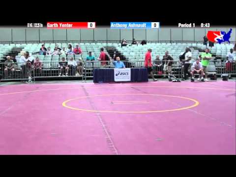 Garth Yenter vs. Anthony Ashnault at 2013 Junior Nationals - FILA - FS