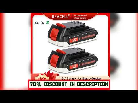 A must-have product! REACELL18V 3.0Ah/5.5Ah Replacement Battery for Black&Decker Power Tools BL201