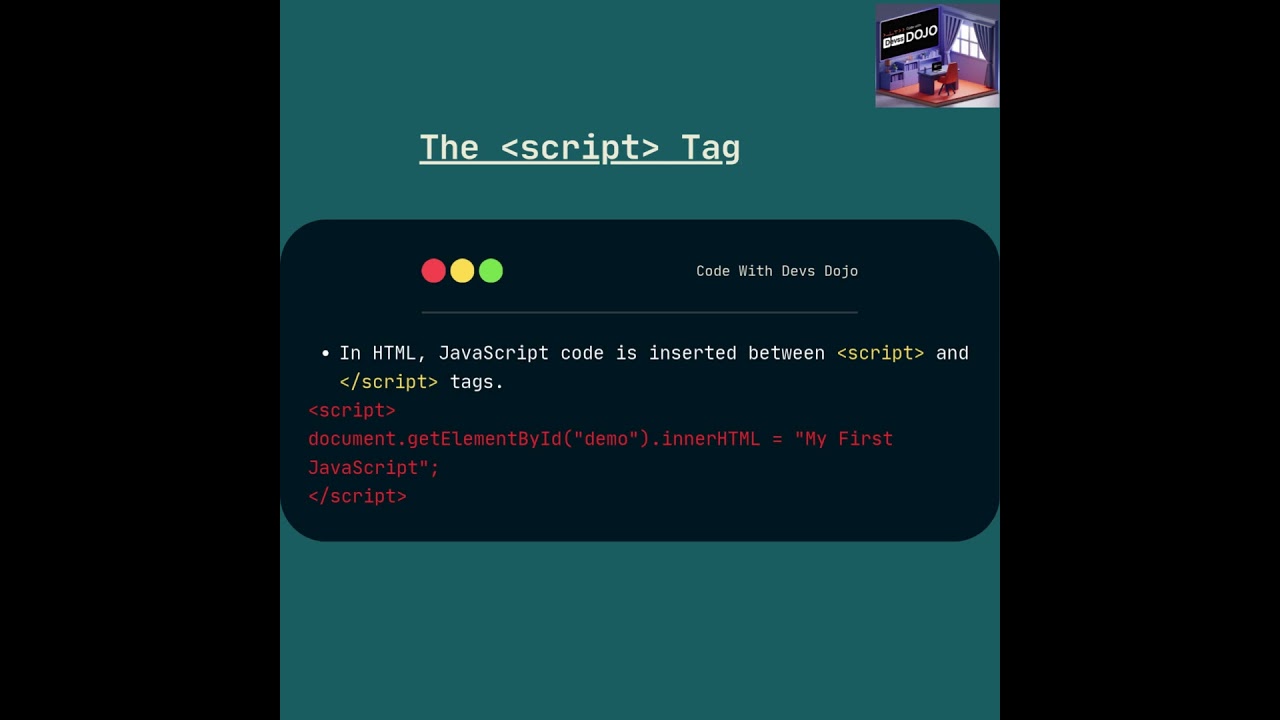 Learn JavaScript Basics in HTML - Quick Tutorial  #learning #javascript #coding #didyouknow