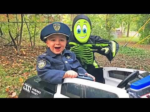 Whose that skeleton? silly Halloween video featuring Sketchy Mechanic and fun kids!