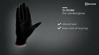 Nitrilové rukavice MERCATOR® Gogrip čierne 50ks